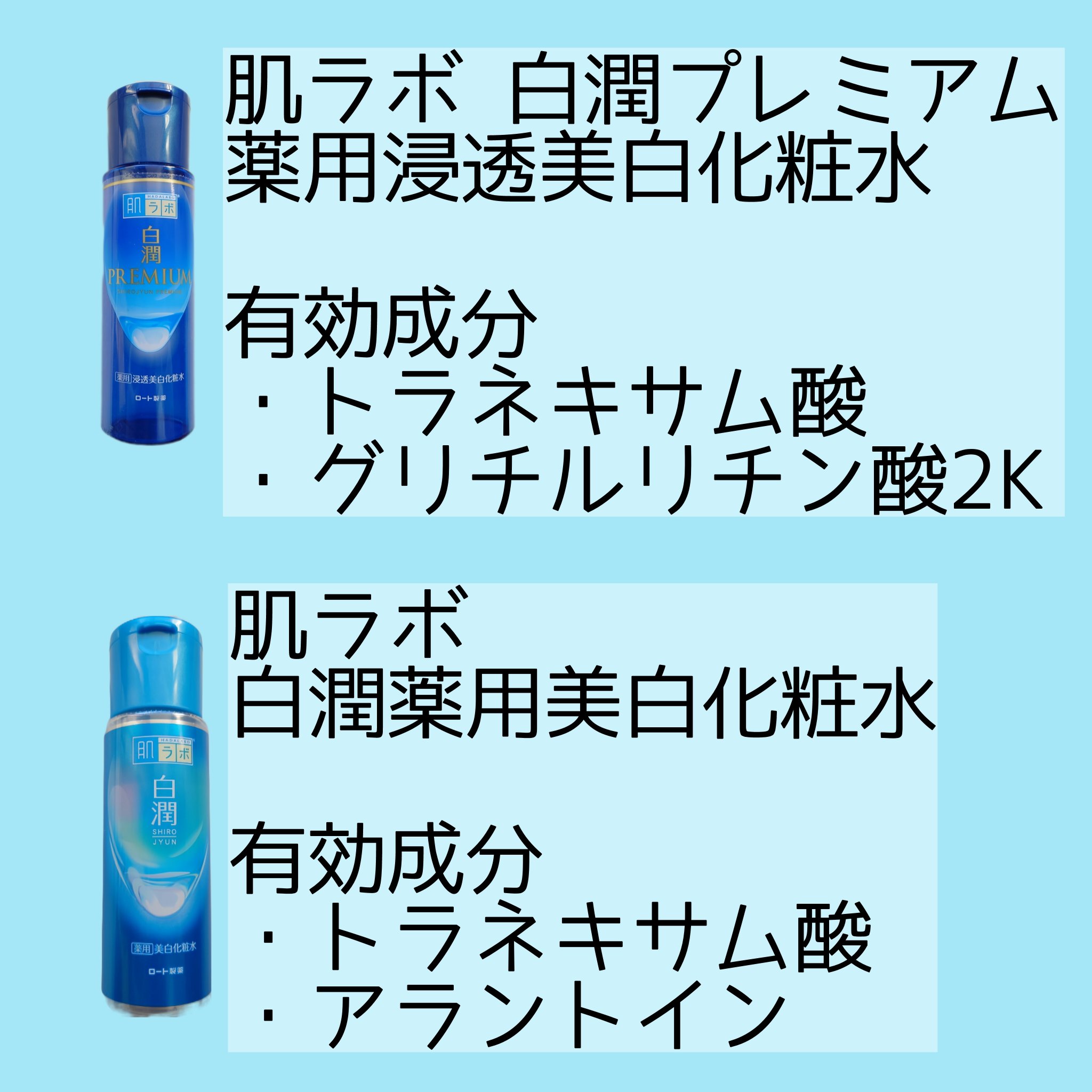 白潤プレミアム薬用浸透美白化粧水/肌ラボ/化粧水を使ったクチコミ（2枚目）