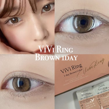 ViVi Ring 1day ブラウン/OLENS/ワンデー（１DAY）カラコンの画像