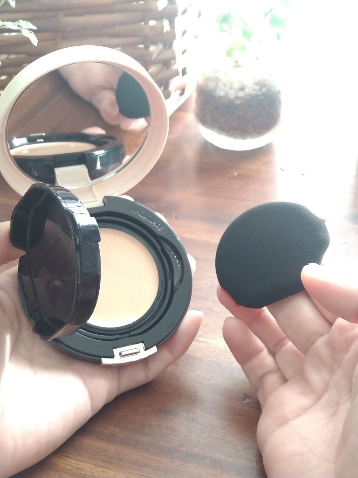 ドラマティッククッションジェリー/マキアージュ/クッションファンデーションを使ったクチコミ(2枚目)