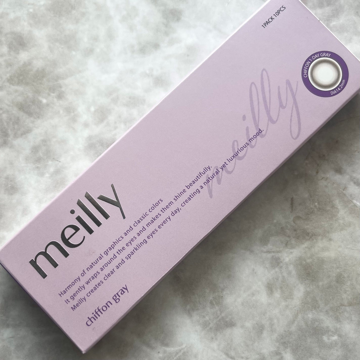 chiffon/meilly/ワンデー(1DAY)カラコンを使ったクチコミ(5枚目)