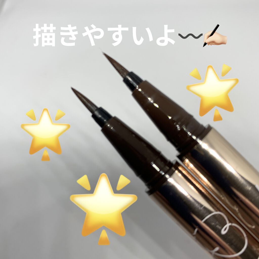 ラブ・ライナー リキッドアイライナーＲ３ ダークブラウン（サンリオキャラクターズ）/ラブ・ライナー/リキッドアイライナーを使ったクチコミ（2枚目）