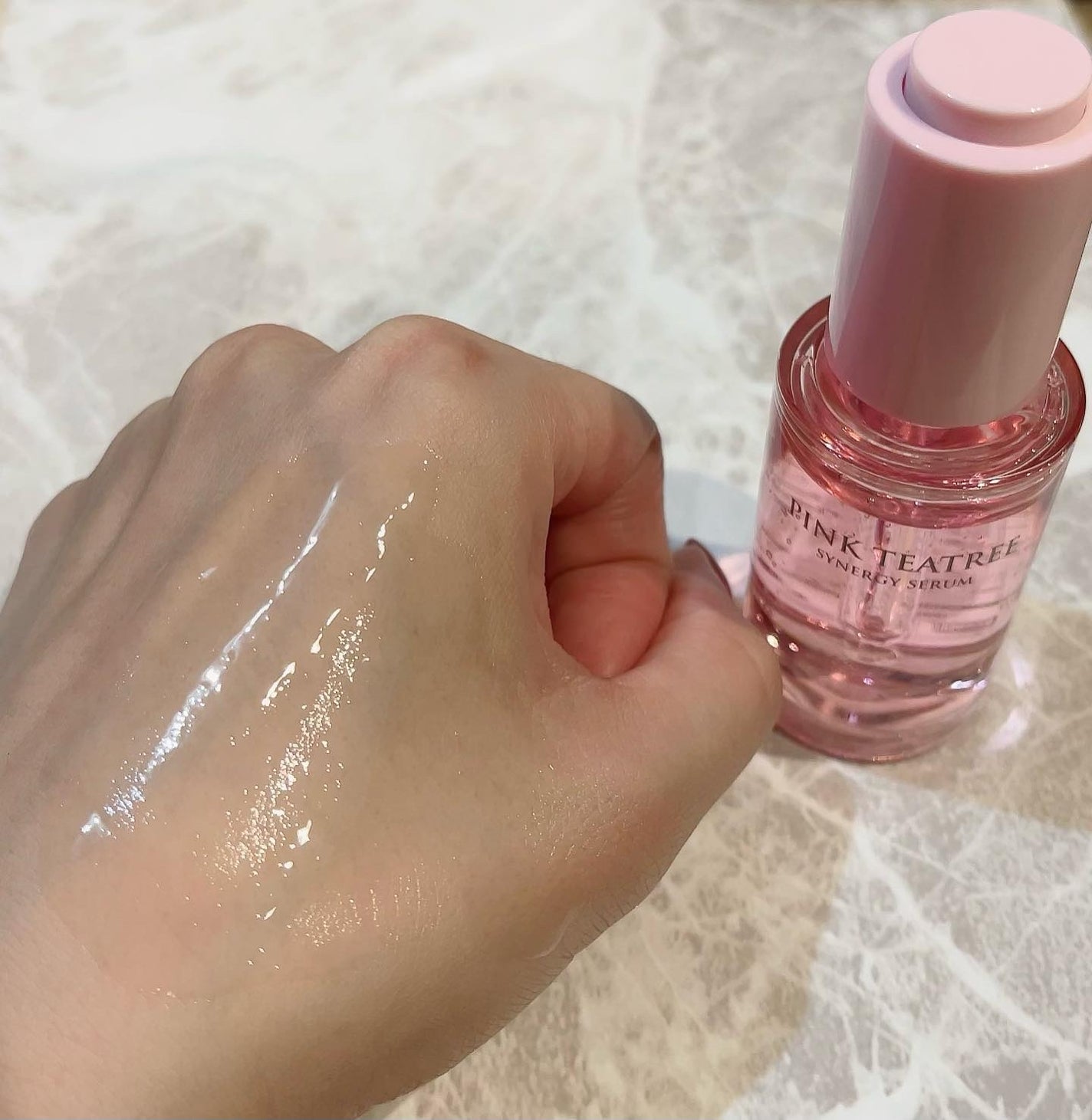 ピンクティーツリーシナジーセラム/APLIN/美容液を使ったクチコミ(5枚目)