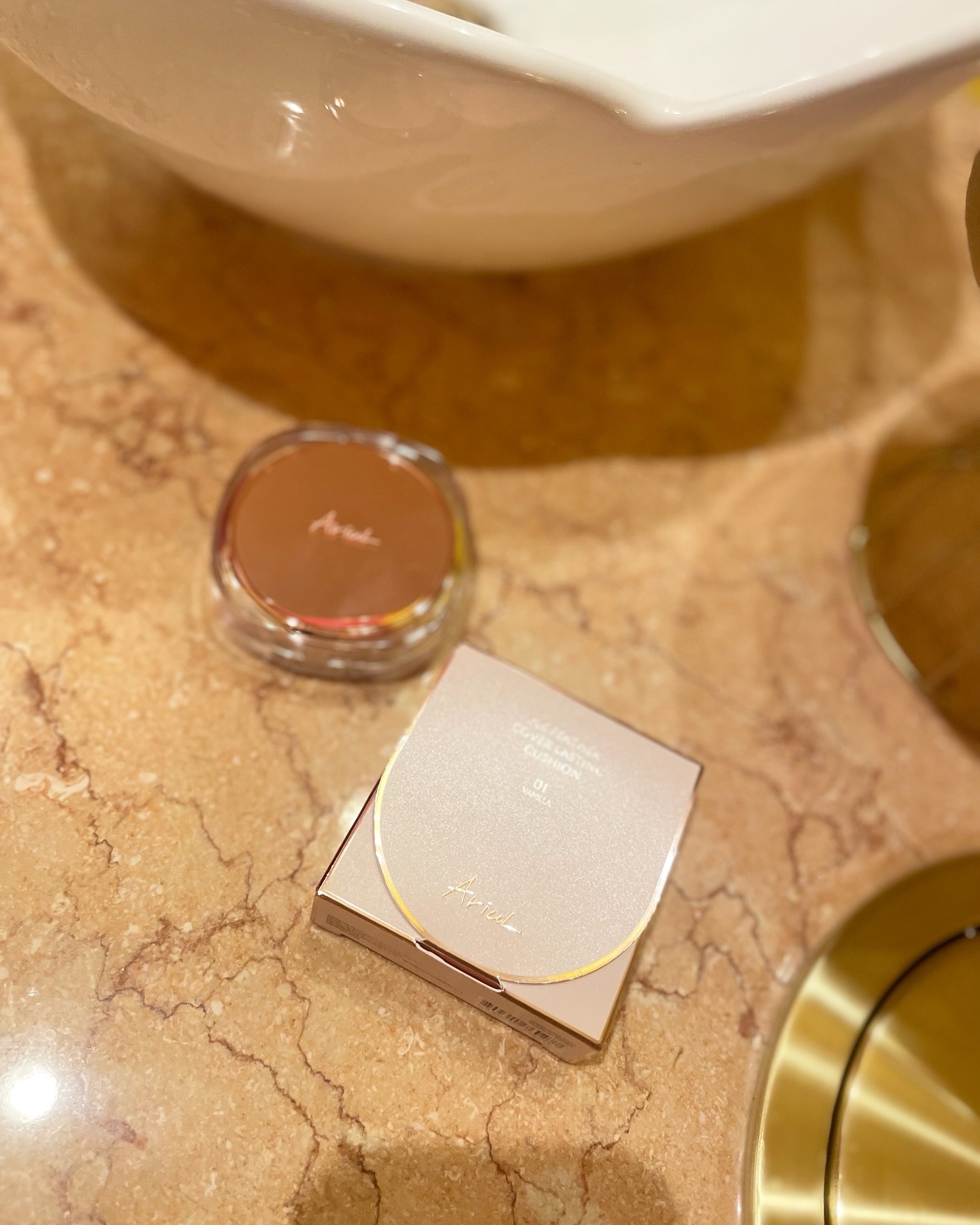 アリウル インクフェザーカバーラスティングクッション/Ariul/クッションファンデーションを使ったクチコミ（3枚目）