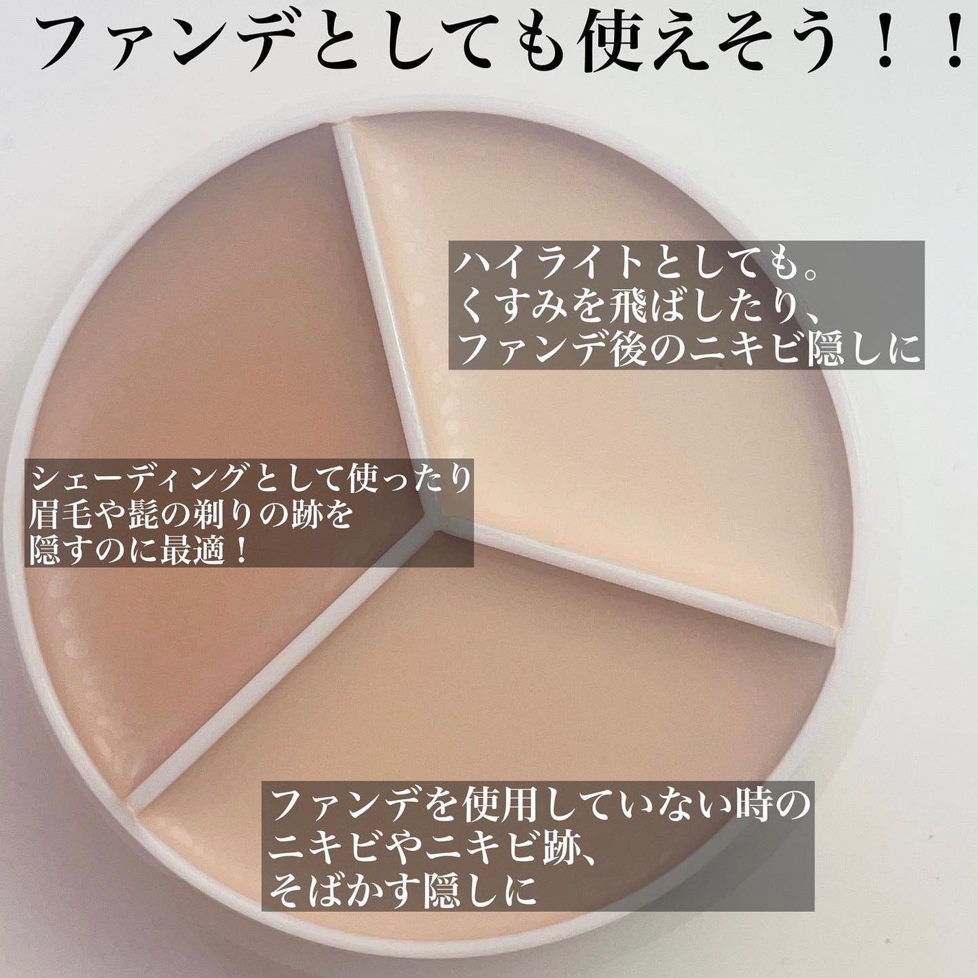 カバーアッププロコンシーラー/TFIT/パレットコンシーラーを使ったクチコミ(2枚目)