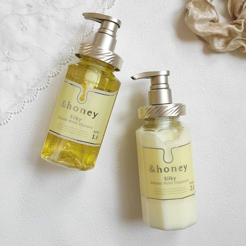 シルキー　スムースモイスチャー　シャンプー　1.0/ヘアトリートメント　2.0/&honey/市販シャンプーを使ったクチコミ（1枚目）
