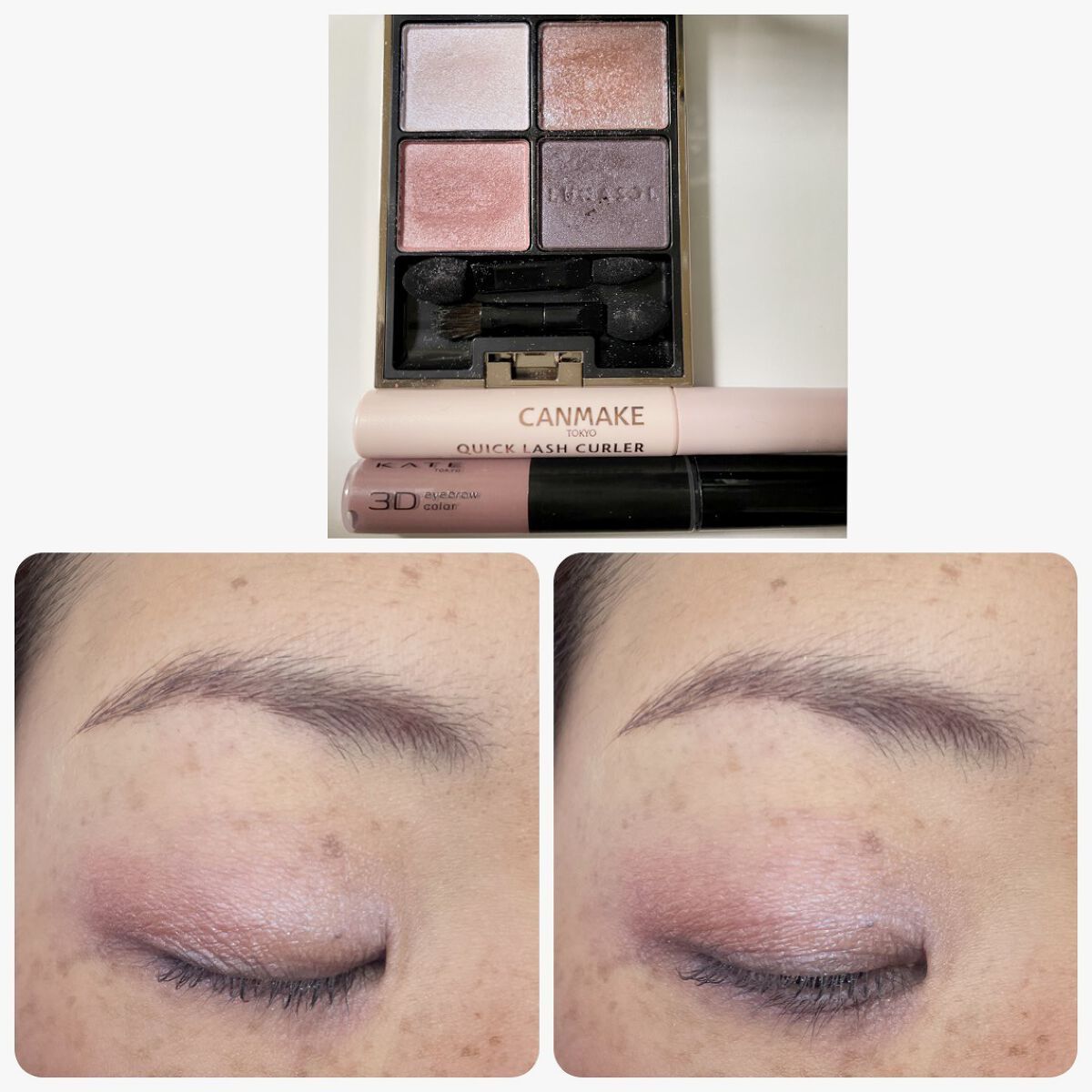 3DアイブロウカラーN/KATE/眉マスカラを使ったクチコミ（1枚目）