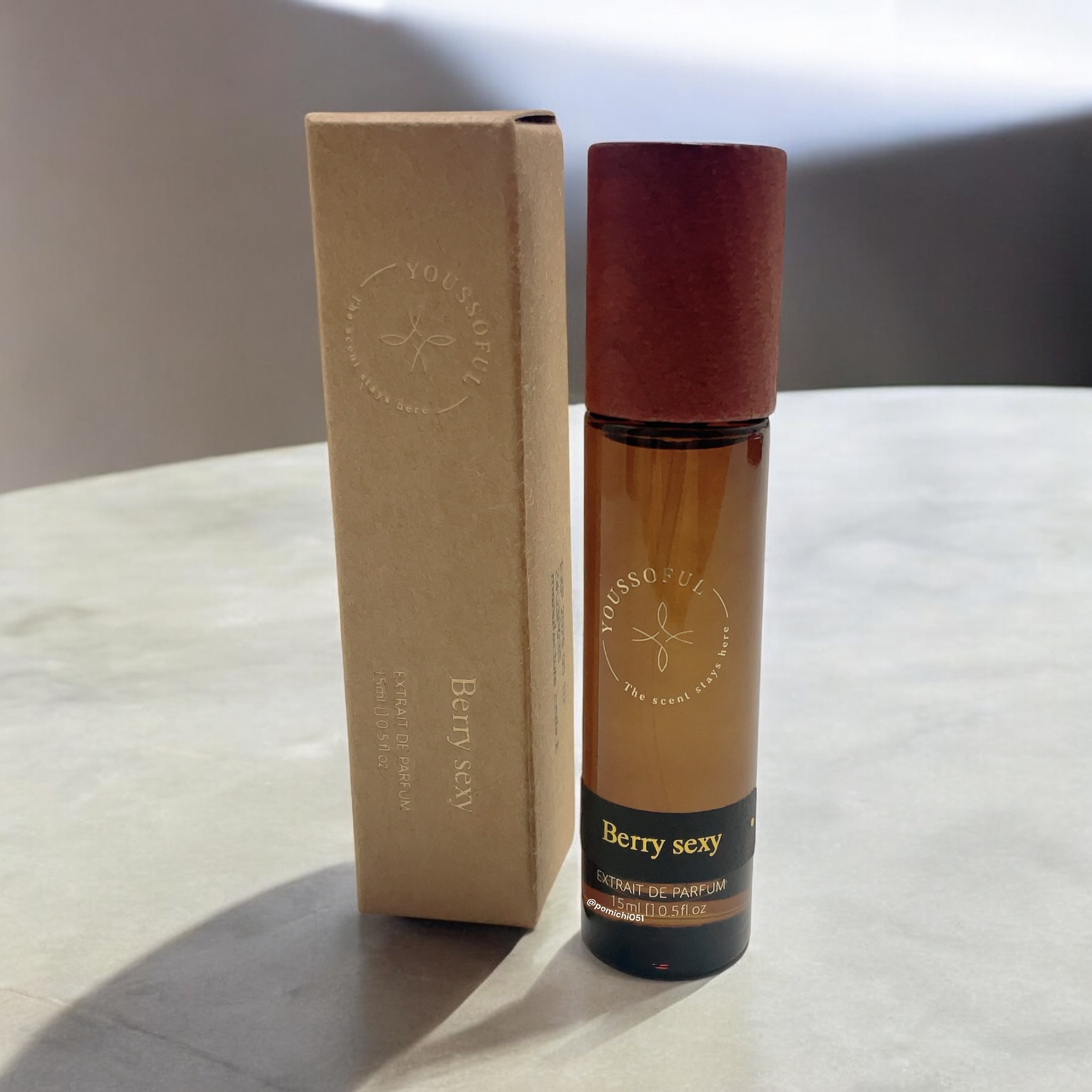EXTRAIT DE PARFUM BERRY SEXY｜Youssofulの口コミ - キャップがウッド