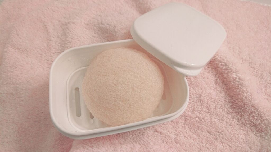 凍りこんにゃくスポンジ(桜)/まかないこすめ/その他スキンケアグッズを使ったクチコミ(2枚目)