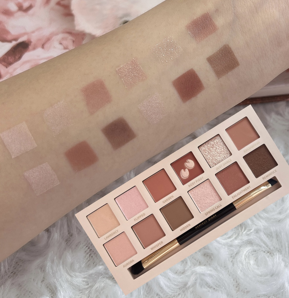 エクスプローラ12色 動物アイシャドウパレット/PERFECT DIARY/アイシャドウパレットを使ったクチコミ（2枚目）