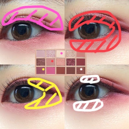 プレイカラーアイパレット ローズボム/ETUDE/アイシャドウパレットを使ったクチコミ(2枚目)