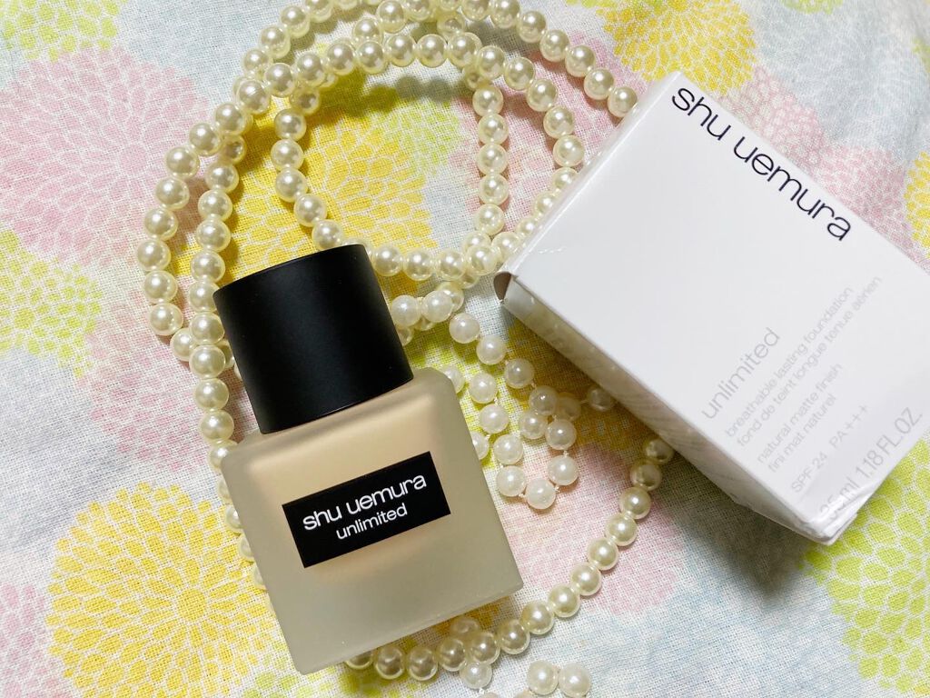 （旧）アンリミテッド ラスティング フルイド 463/shu uemura/リキッドファンデーションを使ったクチコミ（2枚目）