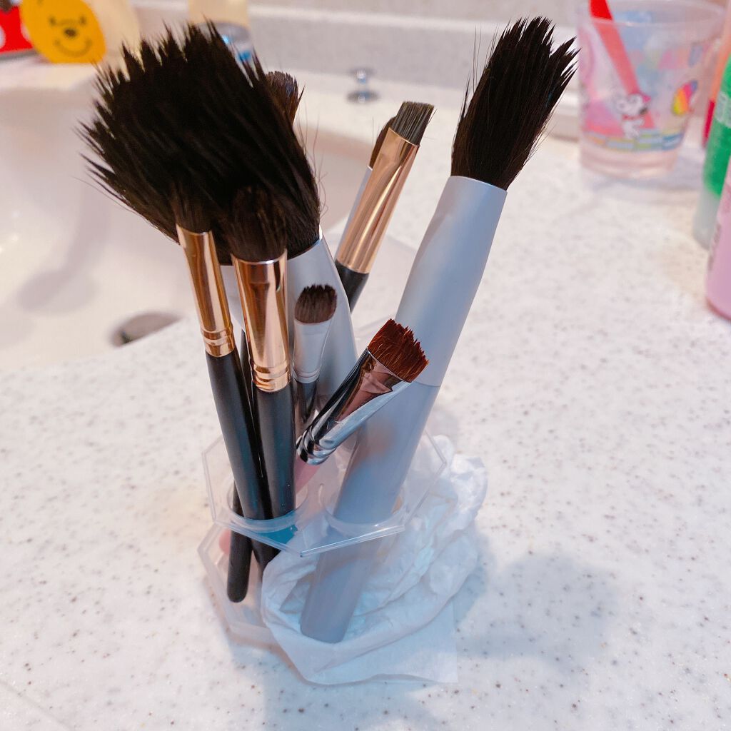 メイクブラシ専用クリーナー/DAISO/その他化粧小物を使ったクチコミ(3枚目)