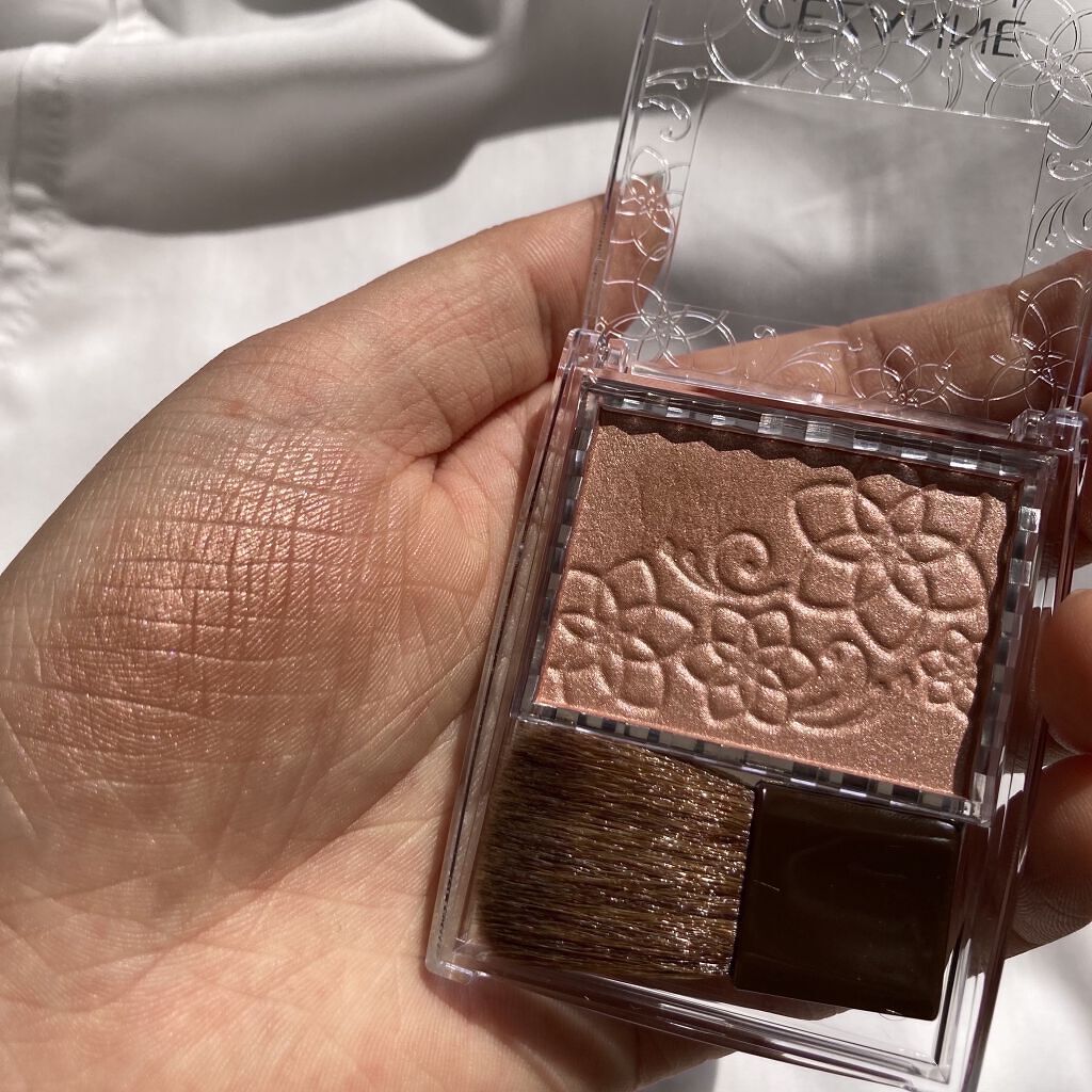 パールグロウチーク/CEZANNE/パウダーチークを使ったクチコミ（2枚目）