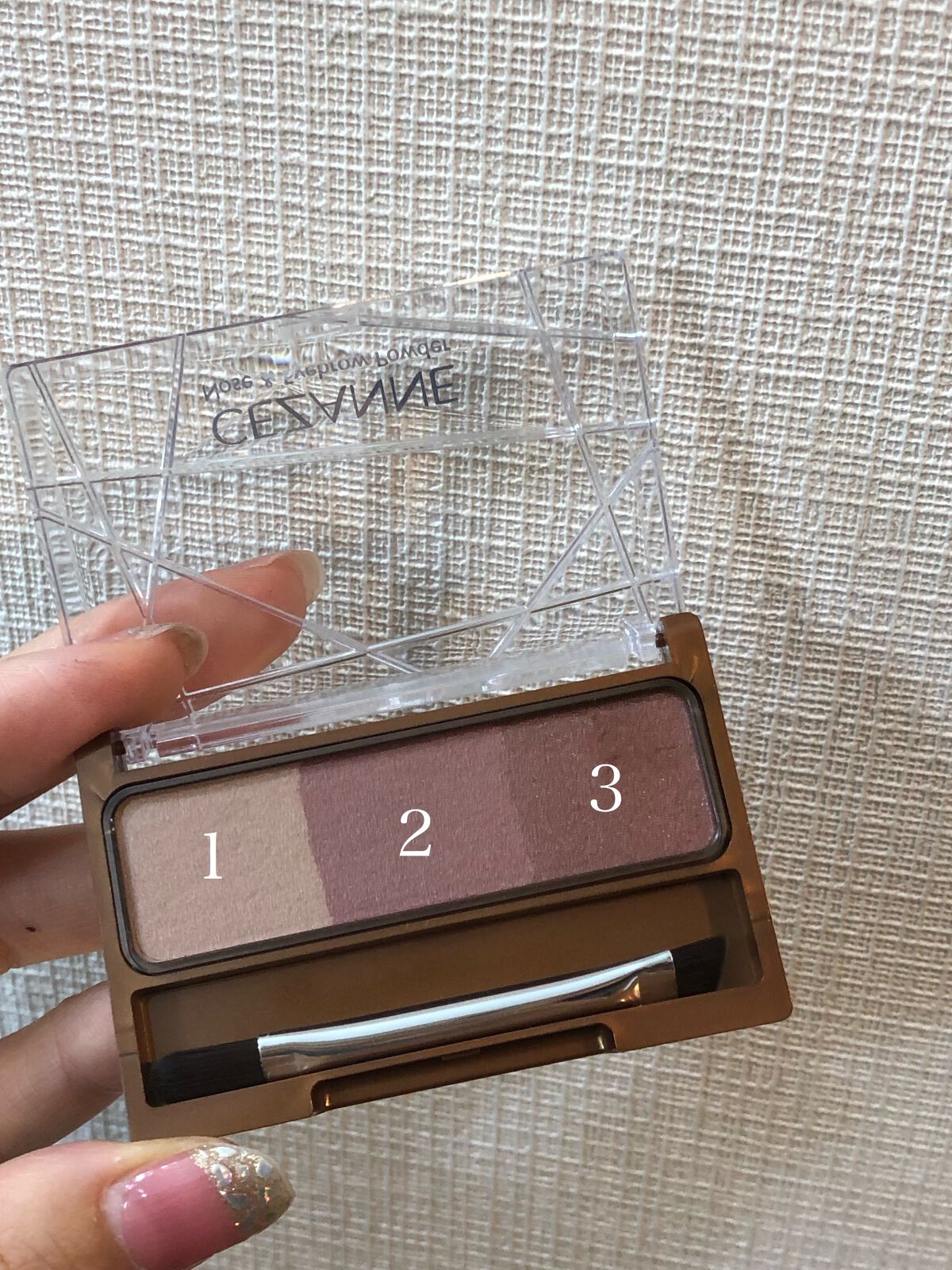 ノーズ＆アイブロウパウダー/CEZANNE/パウダーアイブロウを使ったクチコミ（2枚目）