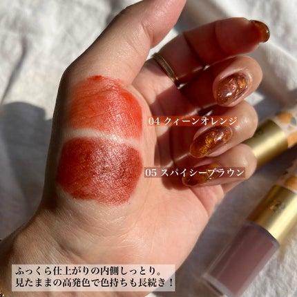 2イン1 シフォンティントバーム 05 スパイシーブラウン/PETALO/リップティントの画像