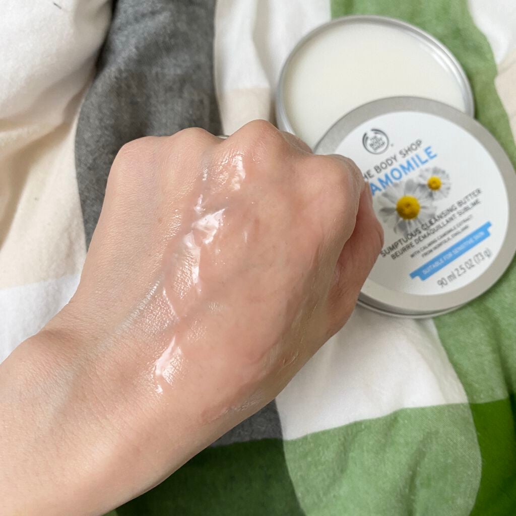 カモマイル サンプチュアス クレンジングバター/THE BODY SHOP/クレンジングバームを使ったクチコミ(3枚目)
