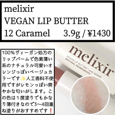 ヴィーガンリップバター/melixir/リップケア・リップクリームを使ったクチコミ（1枚目）