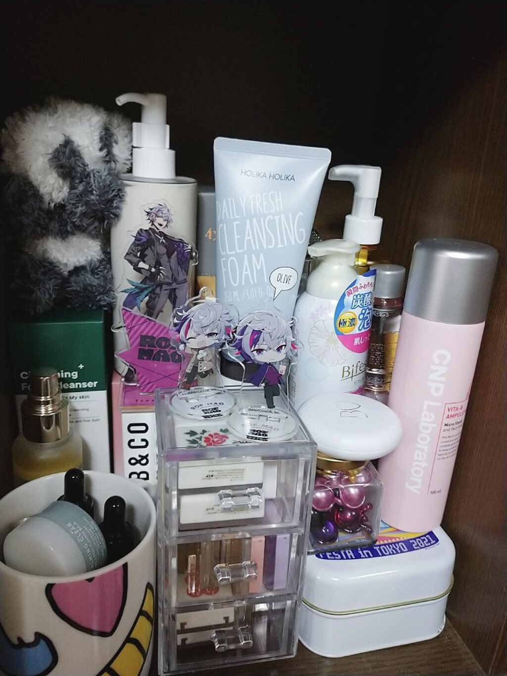 3段式クリアーケース/DAISO/その他化粧小物を使ったクチコミ（3枚目）