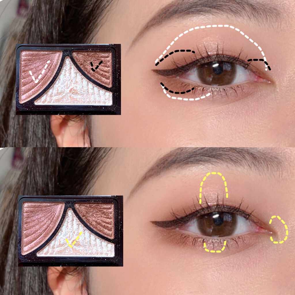 ジューシーピュアアイズ/キャンメイク/アイシャドウパレットを使ったクチコミ（2枚目）