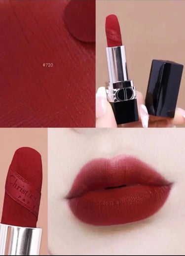 ルージュ ディオール 720 アイコン ベルベット/Dior/口紅を使ったクチコミ（3枚目）