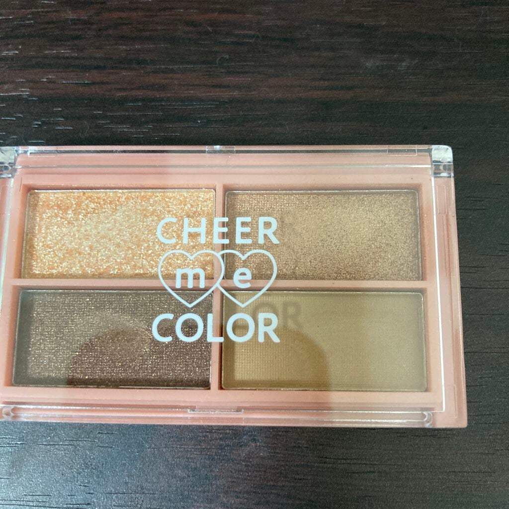 CHEER me COLOR アイシャドウ/セリア/アイシャドウパレットを使ったクチコミ(1枚目)