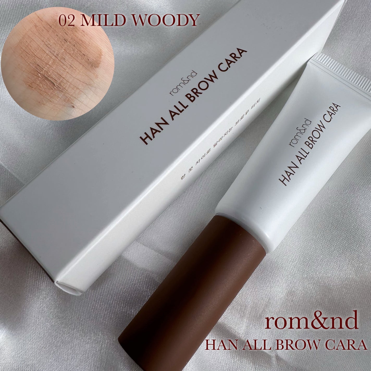 ハンオールブロウカラ/rom&nd/眉マスカラを使ったクチコミ(2枚目)