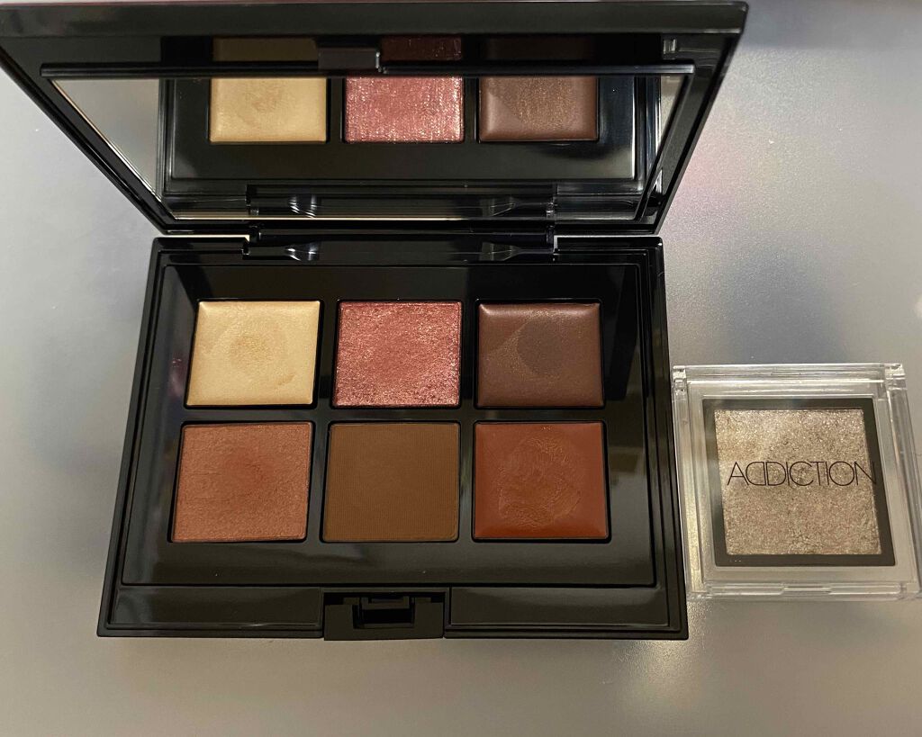 コンパクトアディクション リミテッド エディション 99＋ 01 Delicate Beams/ADDICTION/アイシャドウパレットを使ったクチコミ（3枚目）