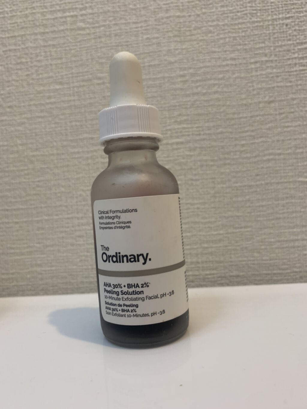 AHA 30% + BHA 2% Peeling Solution/The Ordinary/ピーリングを使ったクチコミ（1枚目）