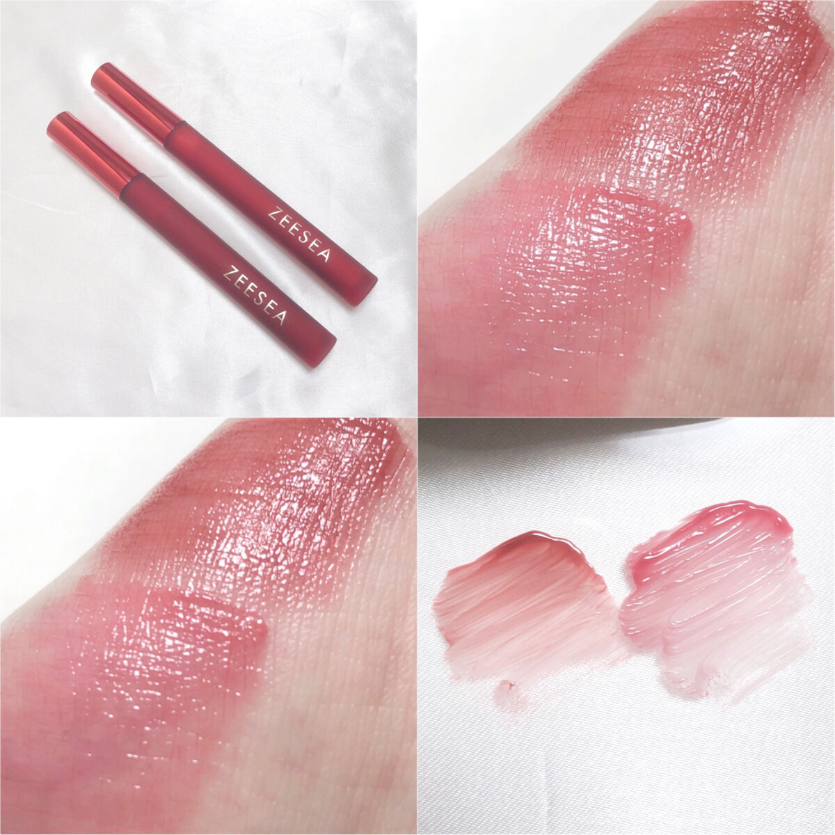 ZEESEA 「0」重力　軽いリキッド #ルージュ RIPE CHERRY/ZEESEA/リップグロスを使ったクチコミ（2枚目）