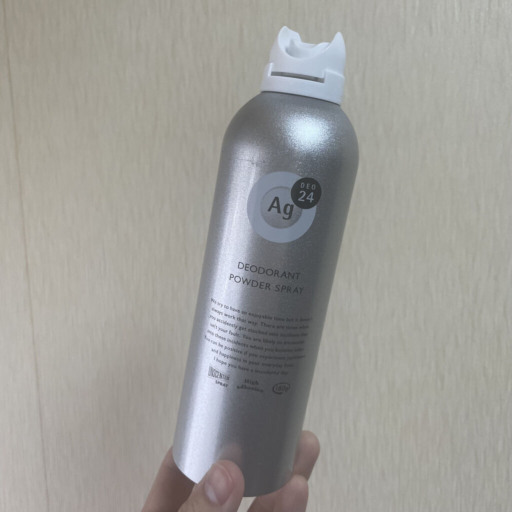パウダースプレー （無香性）/エージーデオ24/デオドラント・制汗剤を使ったクチコミ（2枚目）