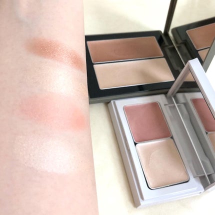 THREE シマリング グロー デュオ/THREE/クリームハイライトを使ったクチコミ(2枚目)