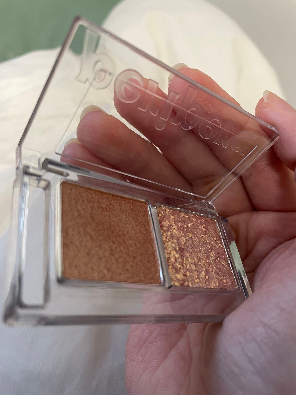 デュオ ポケット グリッター シャドウ/PERIPERA/アイシャドウパレットを使ったクチコミ(2枚目)