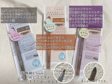 クリーミーアイペンシルEX/サナ ニューボーン/ペンシルアイライナーを使ったクチコミ(2枚目)