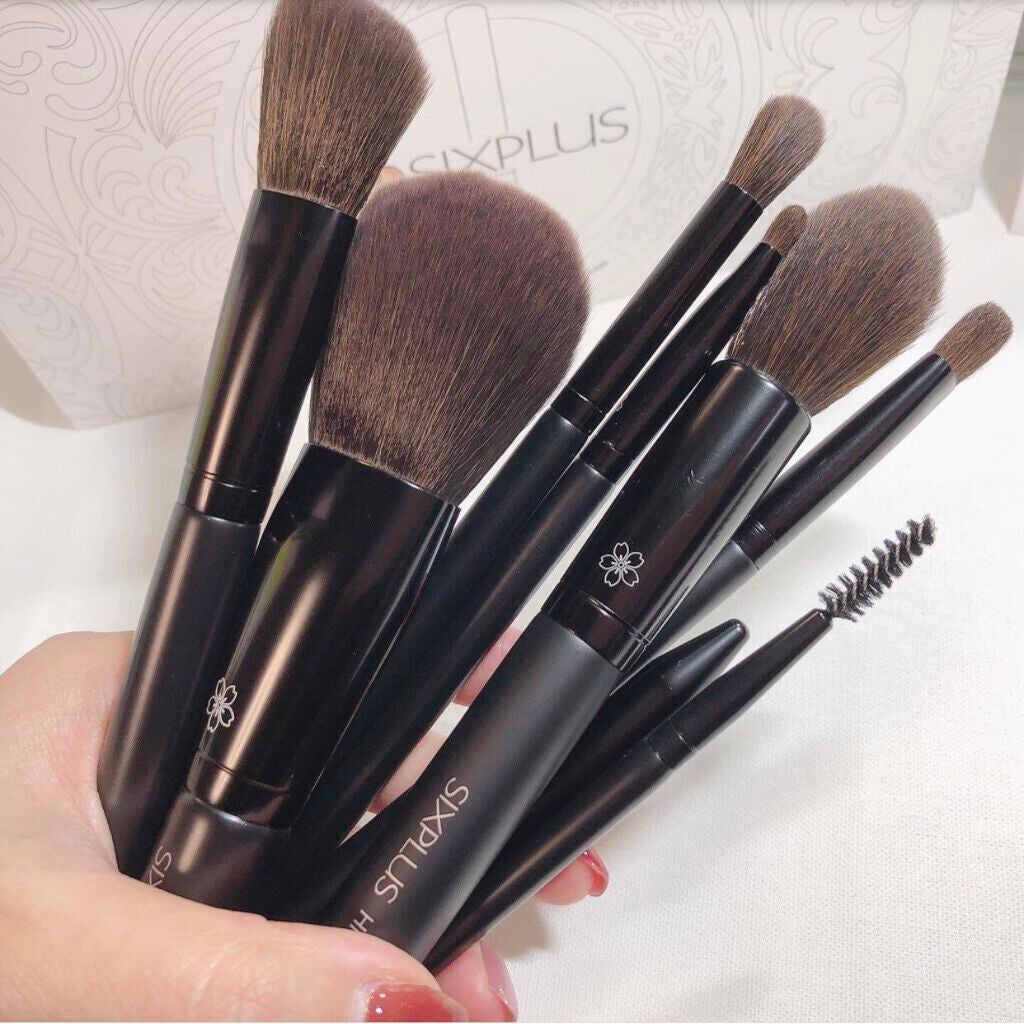 ブラックメイクブラシ8本セット-Dawnシリーズ/SIXPLUS/メイクブラシを使ったクチコミ(2枚目)