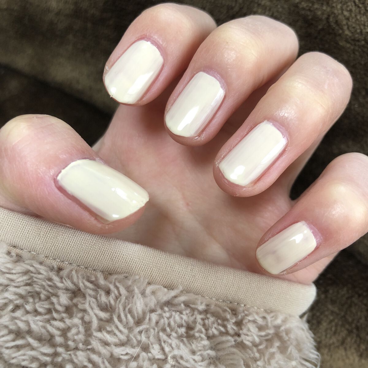 ネイル エナメル 020 ホワイト系/ちふれ/マニキュアを使ったクチコミ（3枚目）