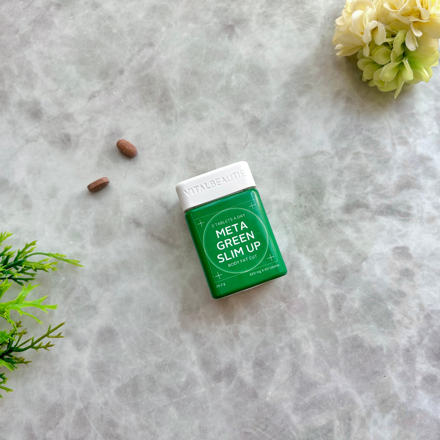 メタグリーンスリムアップ/VITALBEAUTIE/ボディサプリメントを使ったクチコミ(7枚目)