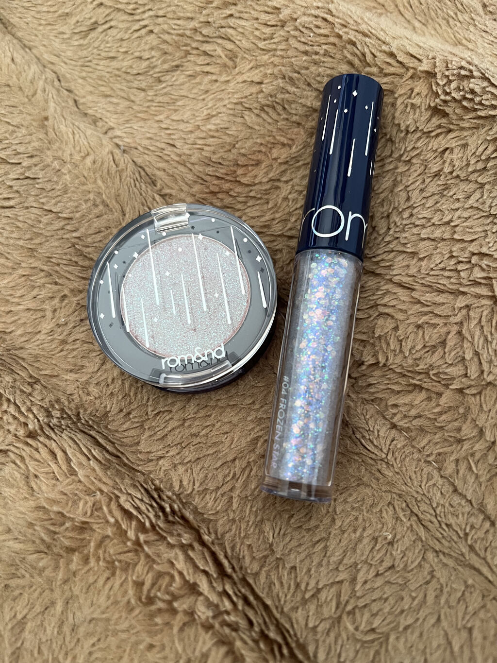 グリッター シャドウ カラー/rom&nd/グリッターを使ったクチコミ（1枚目）