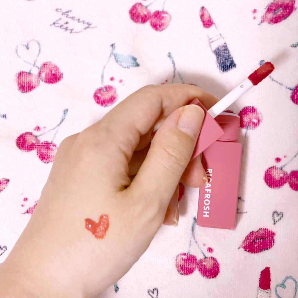 ジューシーリブティント/RICAFROSH/リップティントを使ったクチコミ(2枚目)