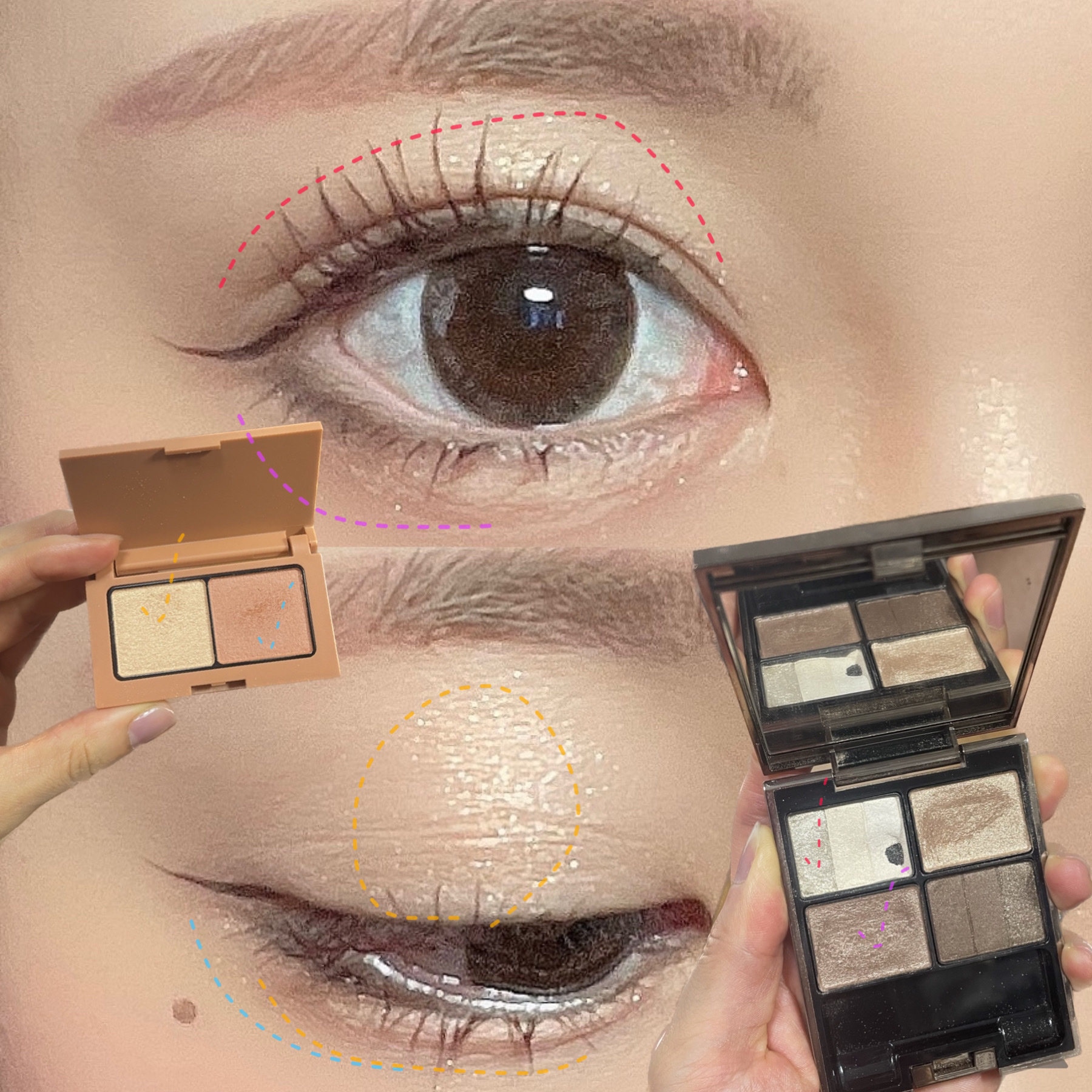 スリーディメンショナルアイズ/LUNASOL/アイシャドウパレットを使ったクチコミ（3枚目）