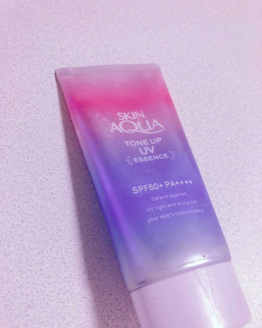 スキンアクア トーンアップUVエッセンス/スキンアクア/日焼け止めクリームを使ったクチコミ(1枚目)