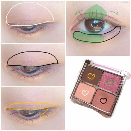 【限定】 ASMR シュガー ジェリー カラー パレット/PERIPERA/ジェル・クリームアイシャドウを使ったクチコミ(3枚目)