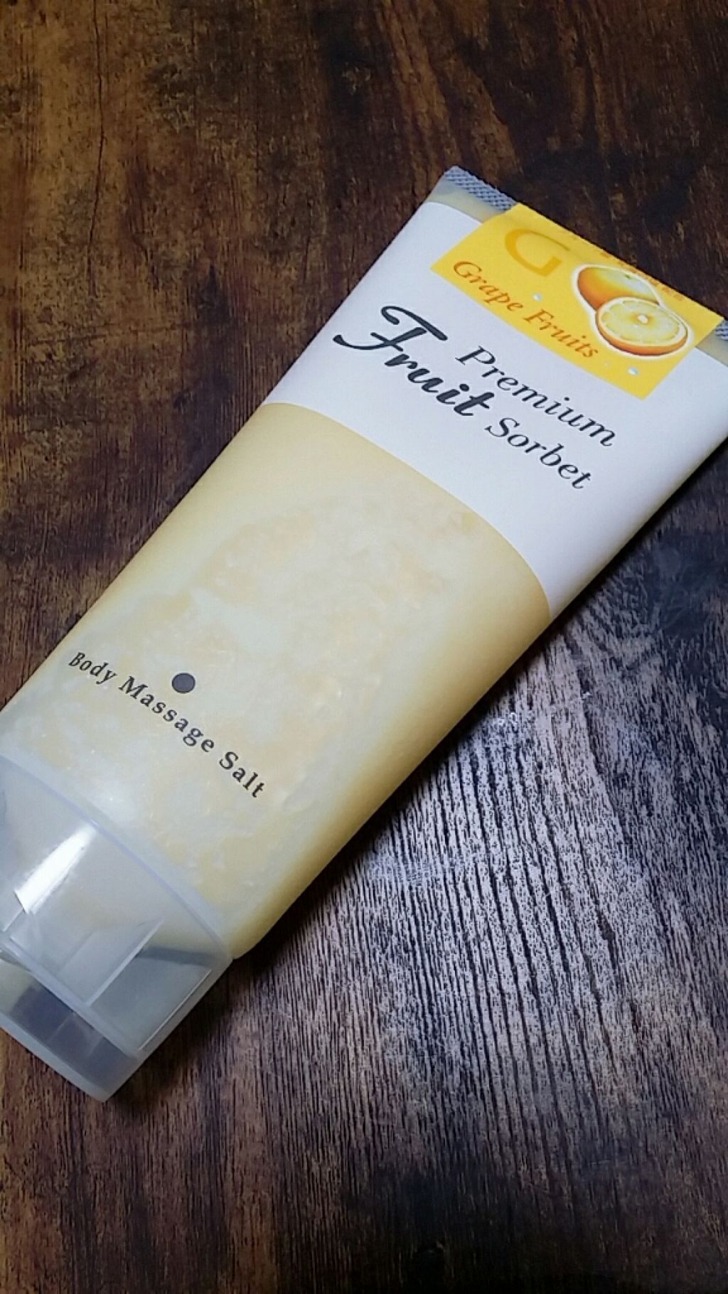 プレミアムフルーツソルベ マッサージソルト/コスメプロ/ボディスクラブを使ったクチコミ（1枚目）