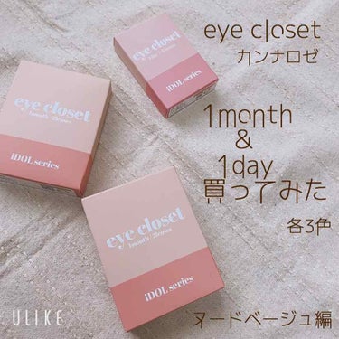 eye closet iDOL Series CANNA ROSE 1month ヌードベージュ/EYE CLOSET/１ヶ月（１MONTH）カラコンを使ったクチコミ（1枚目）