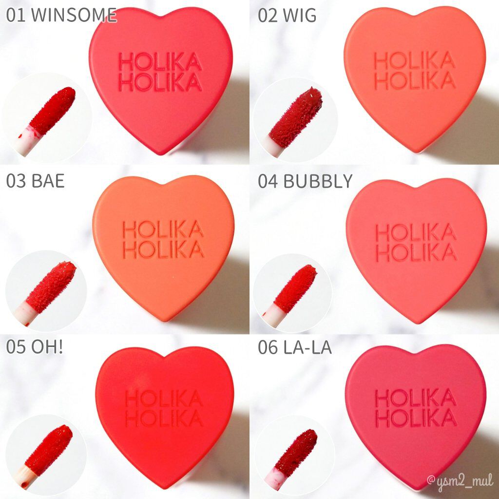 ホリカホリカ ハートクラッシュグローティントエアー/HOLIKA HOLIKA/リップティントを使ったクチコミ（2枚目）