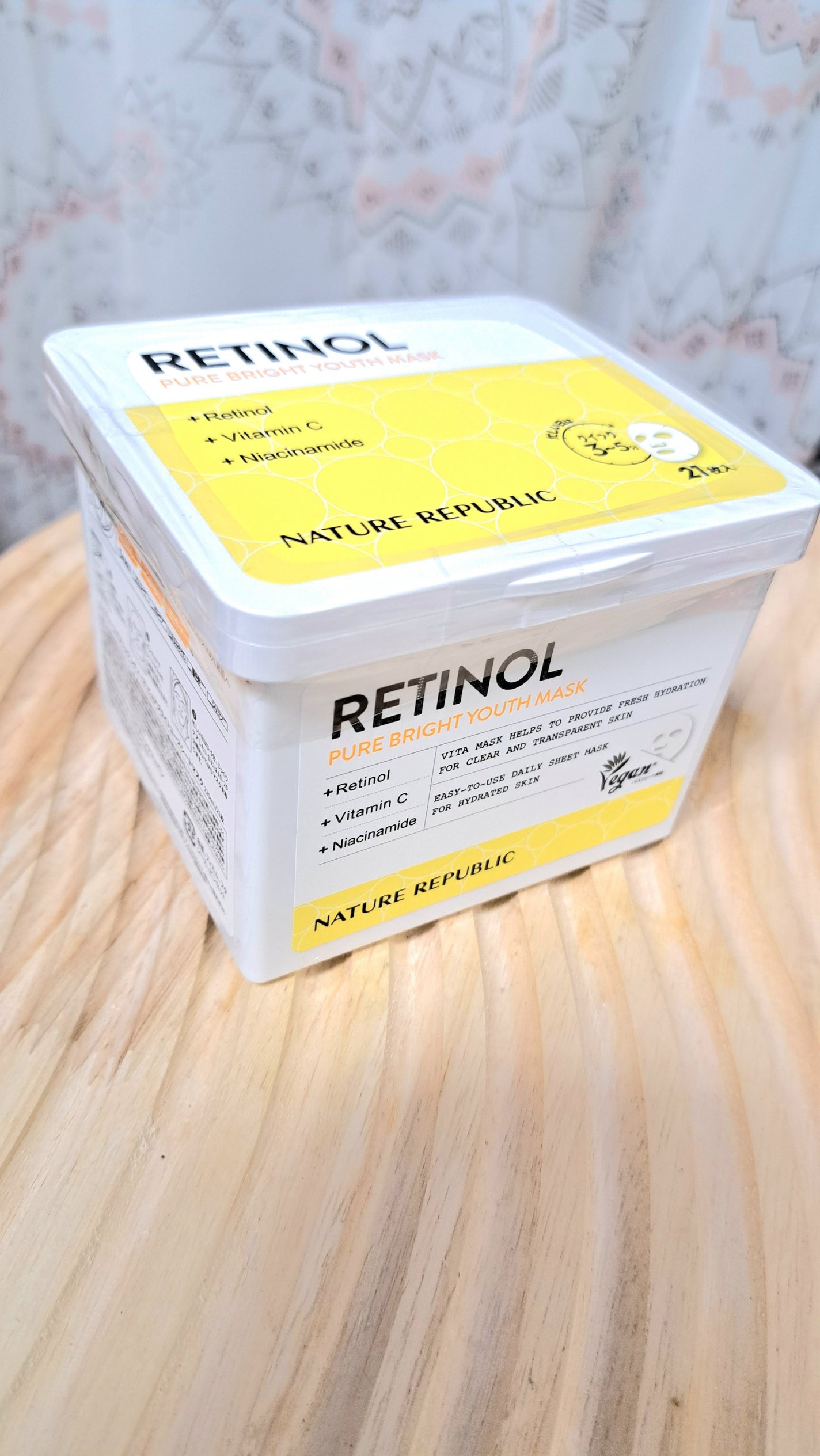 キューブマスク レチノール/ネイチャーリパブリック/シートマスク・パックを使ったクチコミ(1枚目)