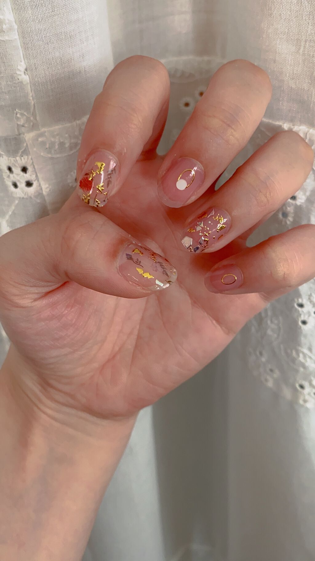 ネイルシール/Qoo10/ネイルシールを使ったクチコミ（1枚目）