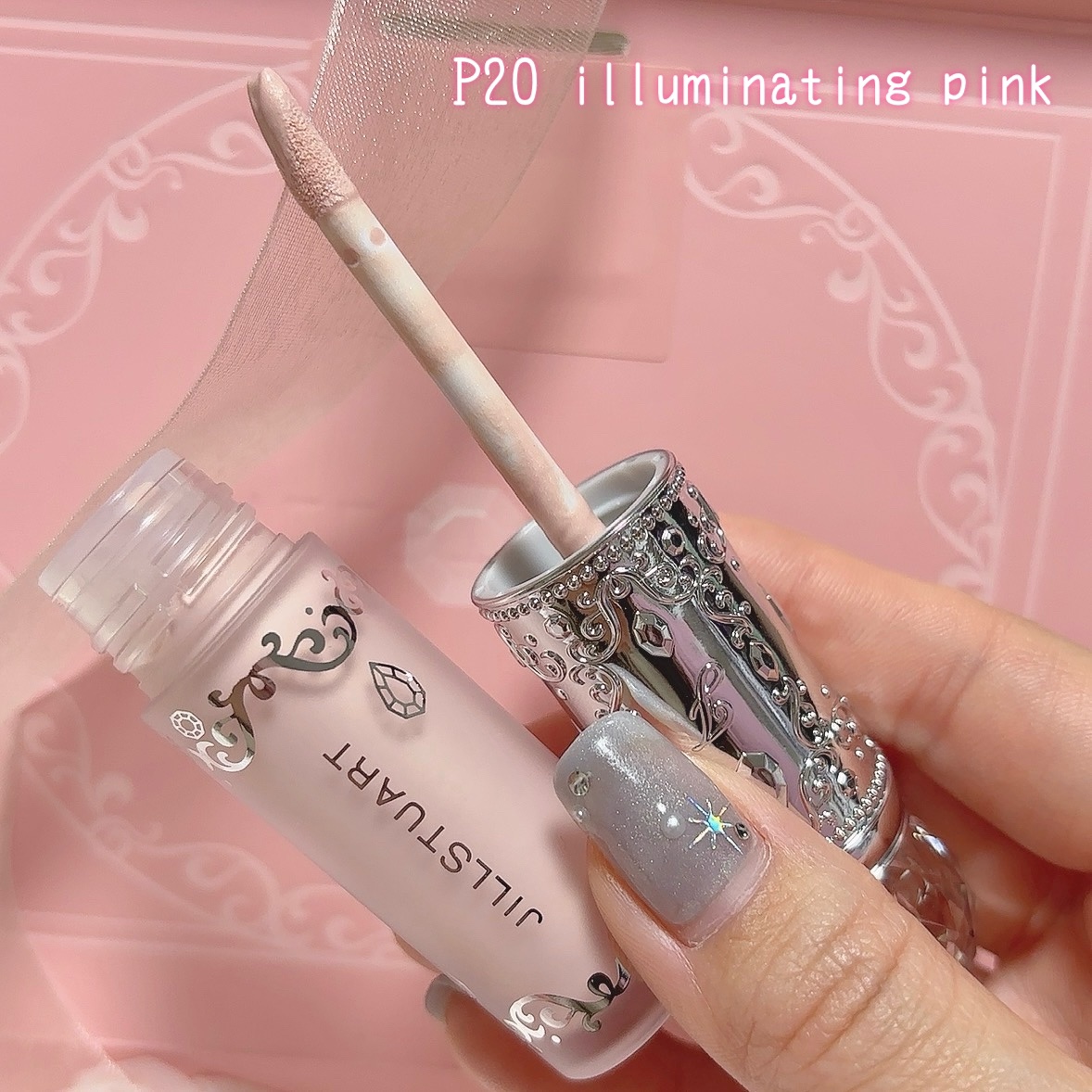 ダイヤモンドティップス コンシーラー（パールタイプ） P20 illuminating pink/JILL STUART/リキッドコンシーラーを使ったクチコミ（2枚目）