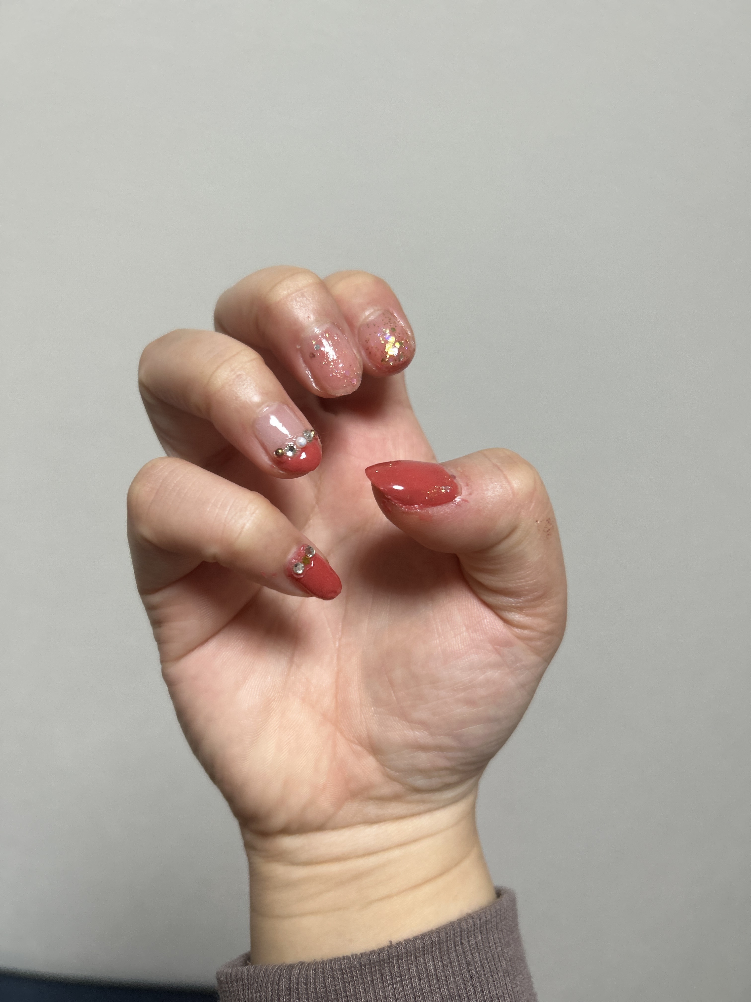 グロッシーコート モーヴピンク【新】/スキューズミー/オールインワンネイルを使ったクチコミ（1枚目）