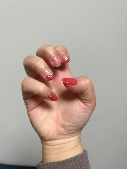 グロッシーコート/スキューズミー/オールインワンネイルを使ったクチコミ(1枚目)