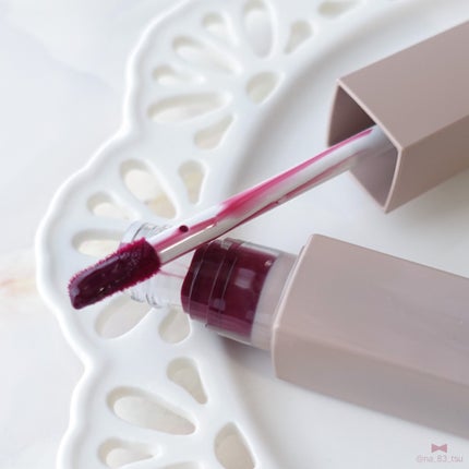 リップアーマー 07 甘噛みプラム/KiSS/口紅を使ったクチコミ(2枚目)